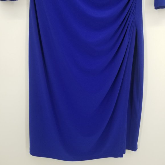 Ralph Lauren Ruched Jersey Knit Dress - Picture 4 of 8